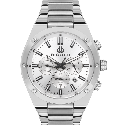 ساعة بيجوتي ميلانو الرجالية STAINLESS STEEL STRAP WATCH – BG.1.10511-1