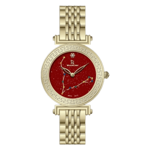 DASH ACTION WATCH-WOMEN-STAINLESS STEEL-GOLD AND BROWN D1942.1-GC
