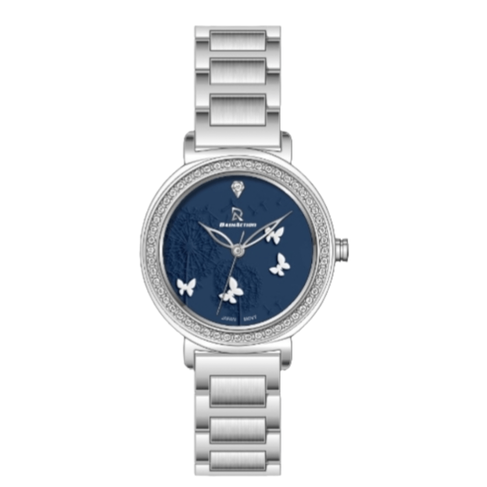 DASH ACTION WATCH-WOMEN-STAINLESS STEEL-SILVER AND BLUE DA1941-SP