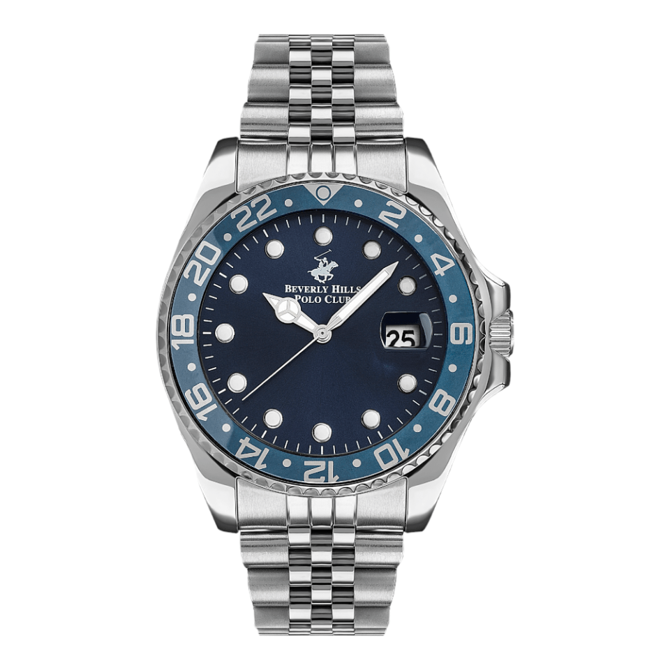 ساعة بيفرلي هيلز بولو كلوب الرجالية Analog Dark Blue Dial Watch – BP3126X.390