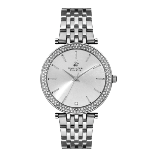 ساعة بيفرلي هيلز بولو كلوب النسائية Analog Silver Dial Watch – BP3183C.330