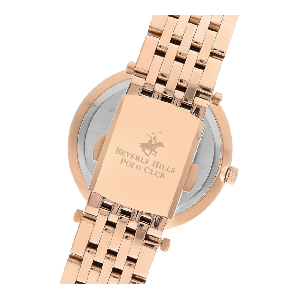 ساعة بيفرلي هيلز بولو كلوب النسائية Analog Silver Dial Watch – BP3183C.430