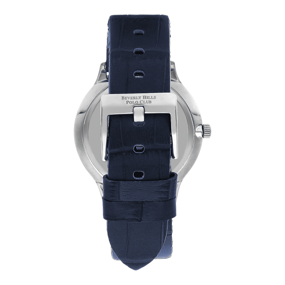 ساعة بيفرلي هيلز بولو كلوب الرجالية Analog Dark Blue Dial Watch – BP3308X.399