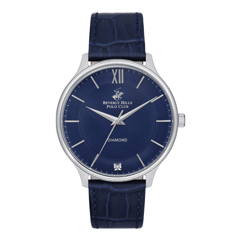 ساعة بيفرلي هيلز بولو كلوب الرجالية Analog Dark Blue Dial Watch – BP3308X.399