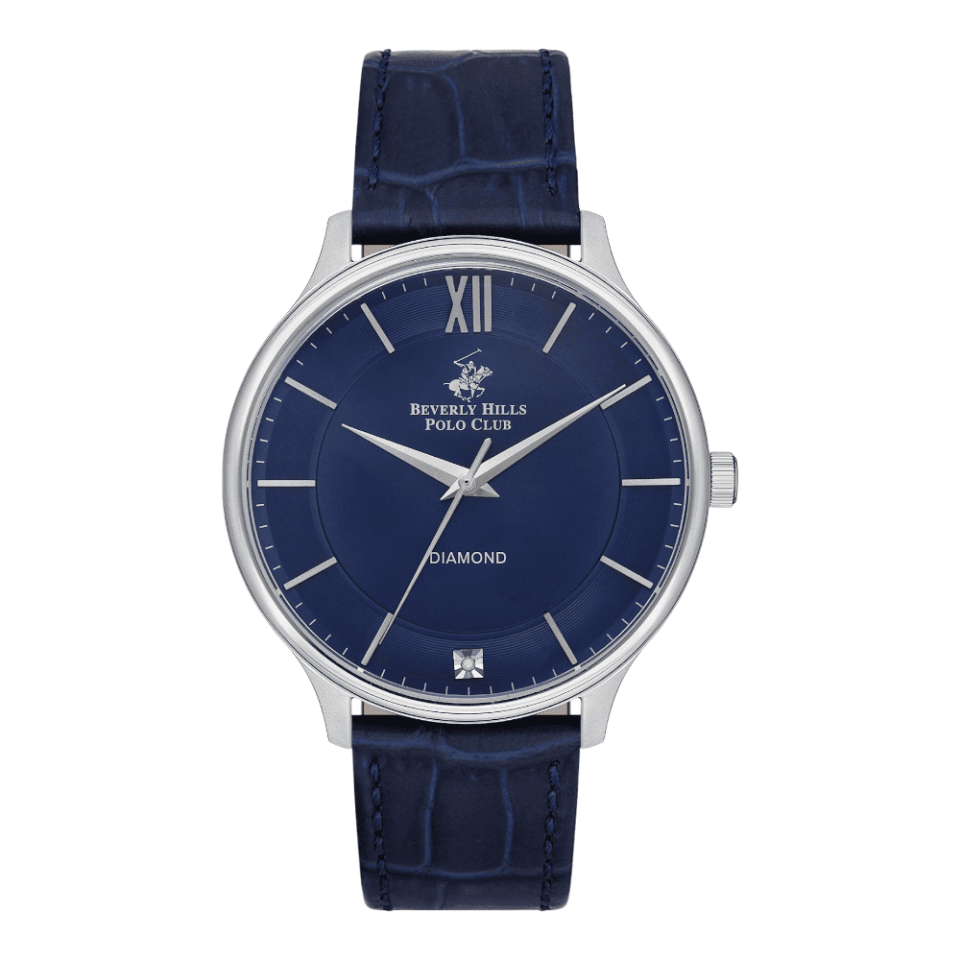ساعة بيفرلي هيلز بولو كلوب الرجالية Analog Dark Blue Dial Watch – BP3308X.399