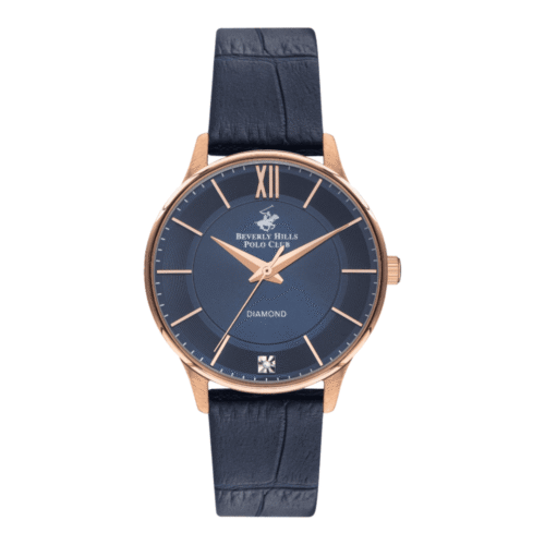 ساعة بيفرلي هيلز بولو كلوب النسائية Analog Dark Blue Dial Watch – BP3310X.499