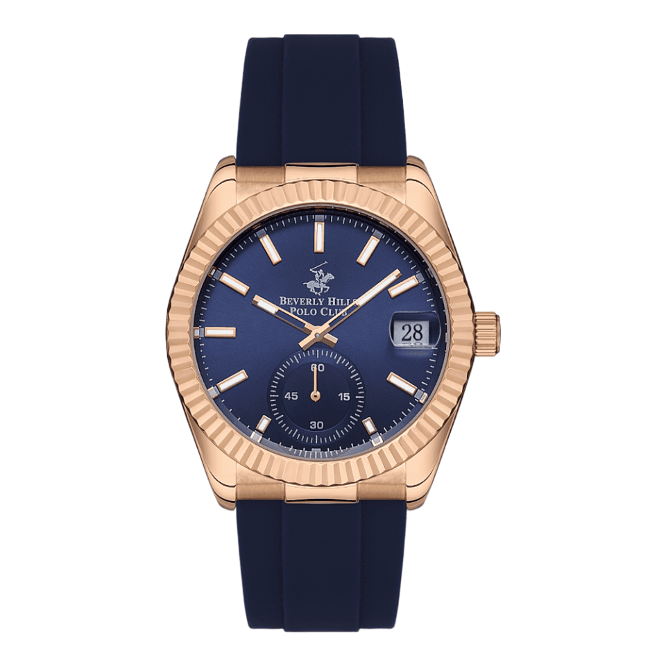 ساعة بيفرلي هيلز بولو كلوب الرجالية Analog Dark Blue Dial Watch – BP3325X.499