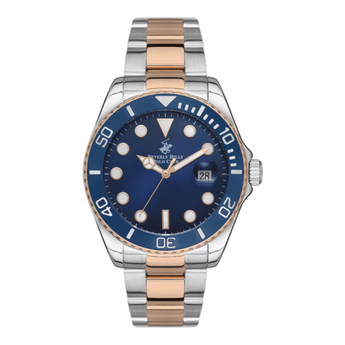 ساعة بيفرلي هيلز بولو كلوب الرجالية Analog Dark Blue Dial Watch – BP3328X.590