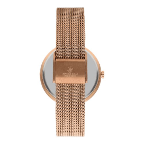 ساعة بيفرلي هيلز بولو كلوب النسائية Analog White Mop Dial Watch – BP3334X.420