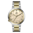 REYS WATCH WATCH-WOMEN-STAINLESS STEEL-SILVER AND GOLD R2021-TGS