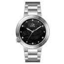REYS WATCH WATCH-WOMEN-STAINLESS STEEL-SILVER AND BLACK R2021-SB