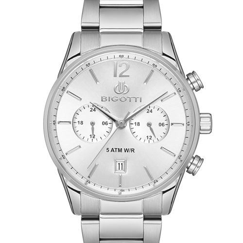 ساعة بيجوتي ميلانو الرجالية STAINLESS STEEL STRAP WATCH – BG.1.10509-1