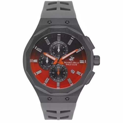 ساعة بيفرلي هيلز بولو كلوب الرجالية Multi Function Black And Red Dial Watch – BP3535X.006