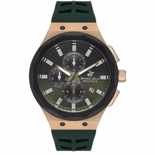 ساعة بيفرلي هيلز بولو كلوب الرجالية Multi Function Dark Blue Dial Watch – BP3535X.875