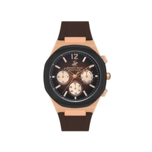 ساعة بيفرلي هيلز بولو كلوب الرجالية Multi Function Brown Dial Watch – BP3539X.844