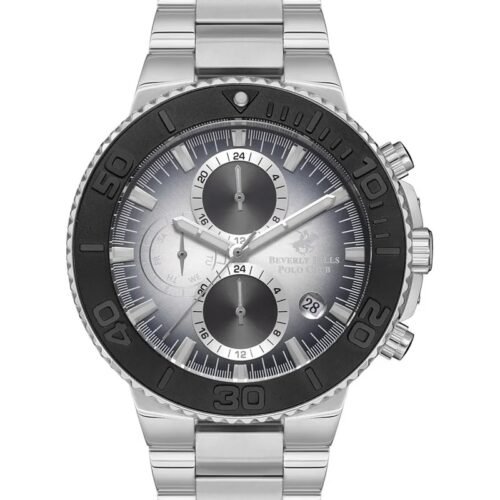 ساعة بيفرلي هيلز بولو كلوب الرجالية Multi Function Gray Dial Watch – BP3540X.340