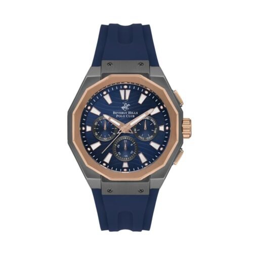 ساعة بيفرلي هيلز بولو كلوب الرجالية Multi Function Blue Dial Watch – BP3557X.899