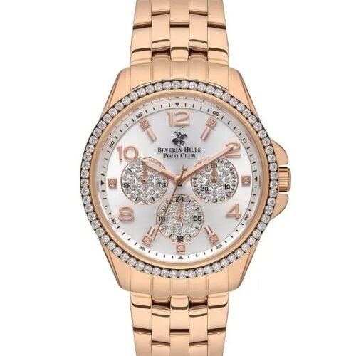 ساعة بيفرلي هيلز بولو كلوب النسائية Analog Silver Dial Watch – BP3572C.430