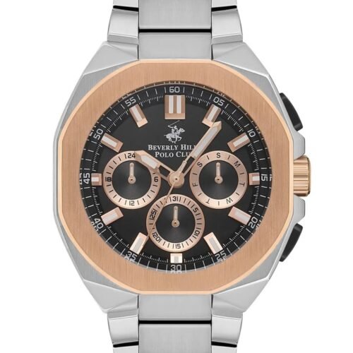 ساعة بيفرلي هيلز بولو كلوب الرجالية Multi Function Black Dial Watch – BP3537X.550