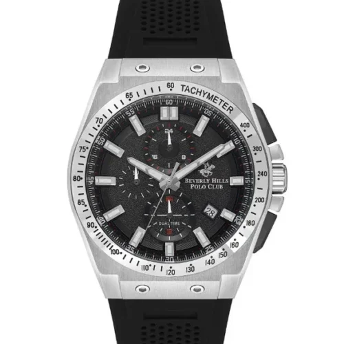 ساعة بيفرلي هيلز بولو كلوب الرجالية Multi Function Black Dial Watch – BP3541X.351
