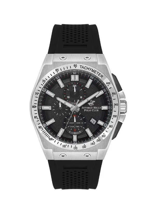 ساعة بيفرلي هيلز بولو كلوب الرجالية Multi Function Black Dial Watch – BP3541X.351