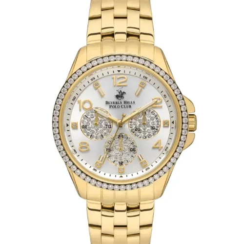 ساعة بيفرلي هيلز بولو كلوب النسائية Analog Silver Dial Watch – BP3572C.130