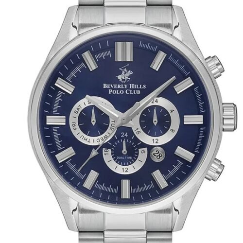ساعة بيفرلي هيلز بولو كلوب الرجالية Multi Function Blue Dial Watch – BP3395X.390