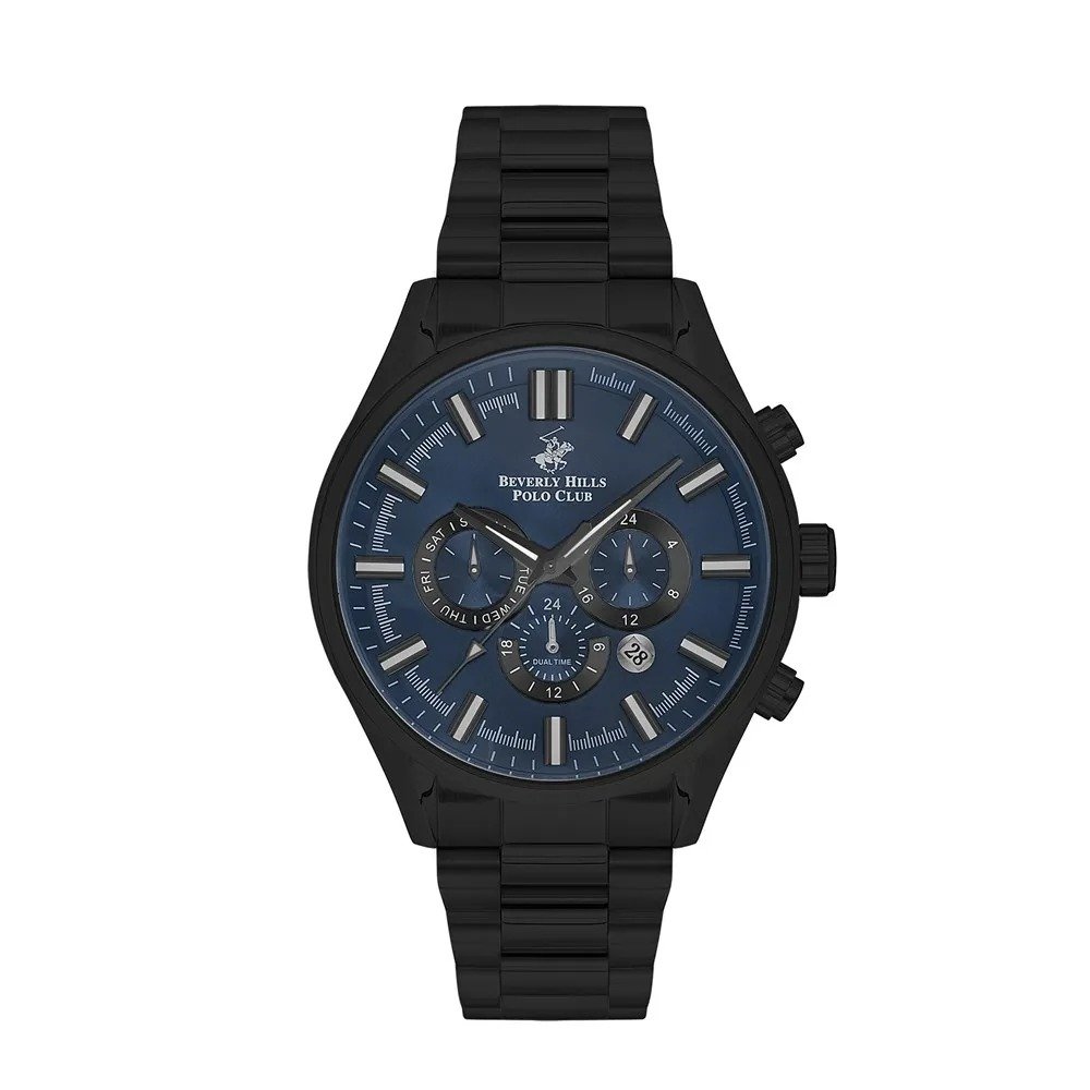 ساعة بيفرلي هيلز بولو كلوب الرجالية Multi Function Blue Dial Watch – BP3395X.690