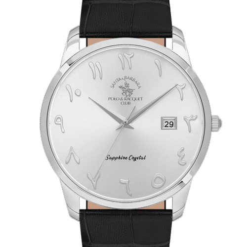 ساعة سانتا برابرا رجالى SILVER DIAL SB.1.10606-8