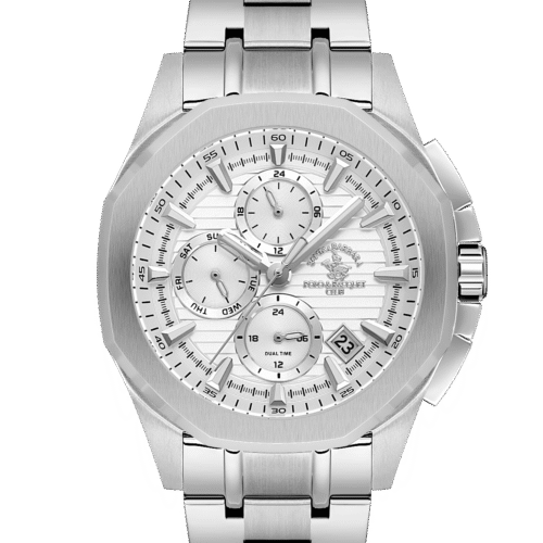 ساعة سانتا برابرا رجالى SILVER DIAL SB.1.10608-1