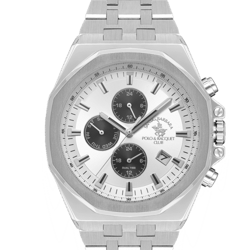 ساعة سانتا برابرا رجالى SILVER DIAL SB.1.10546-1
