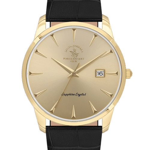 ساعة سانتا برابرا رجالى GOLD DIAL SB.1.10606-5
