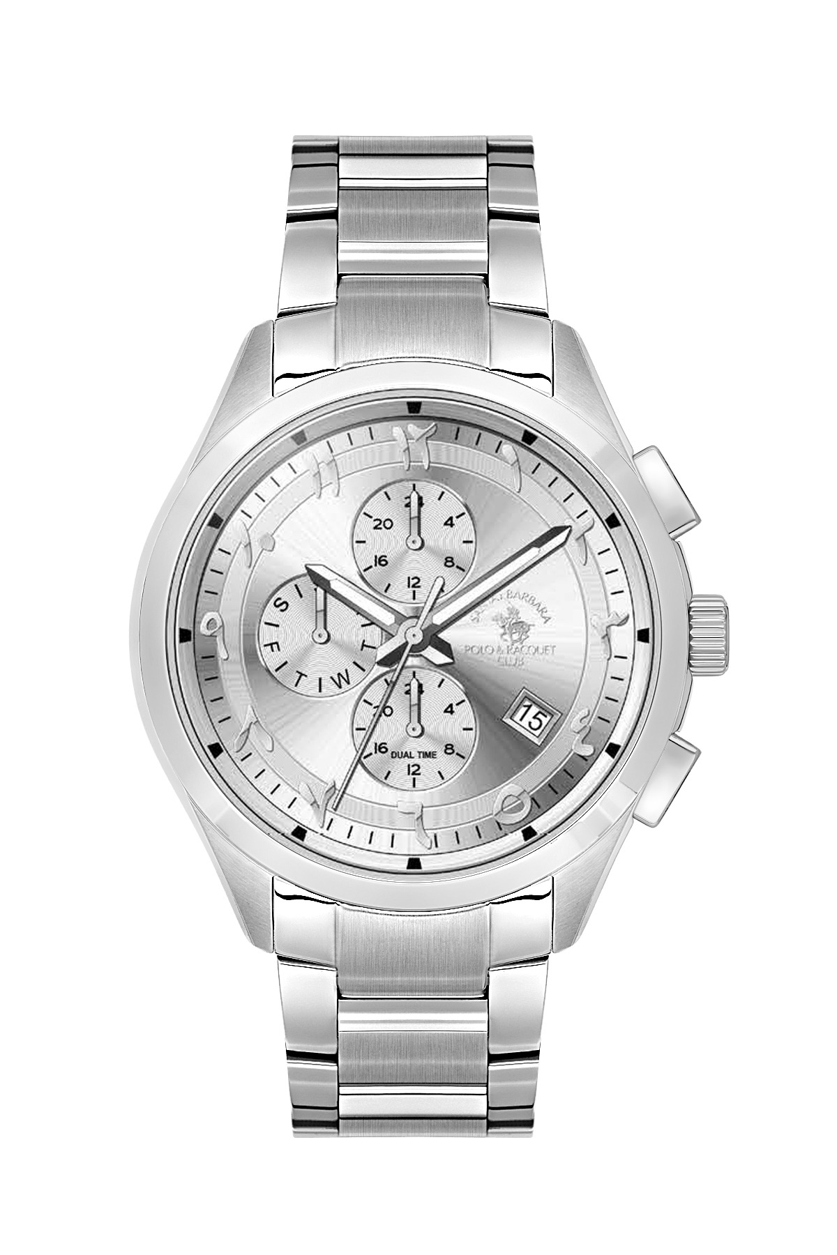 ساعة سانتا برابرا رجالى SILVER DIAL SB.1.10614-7