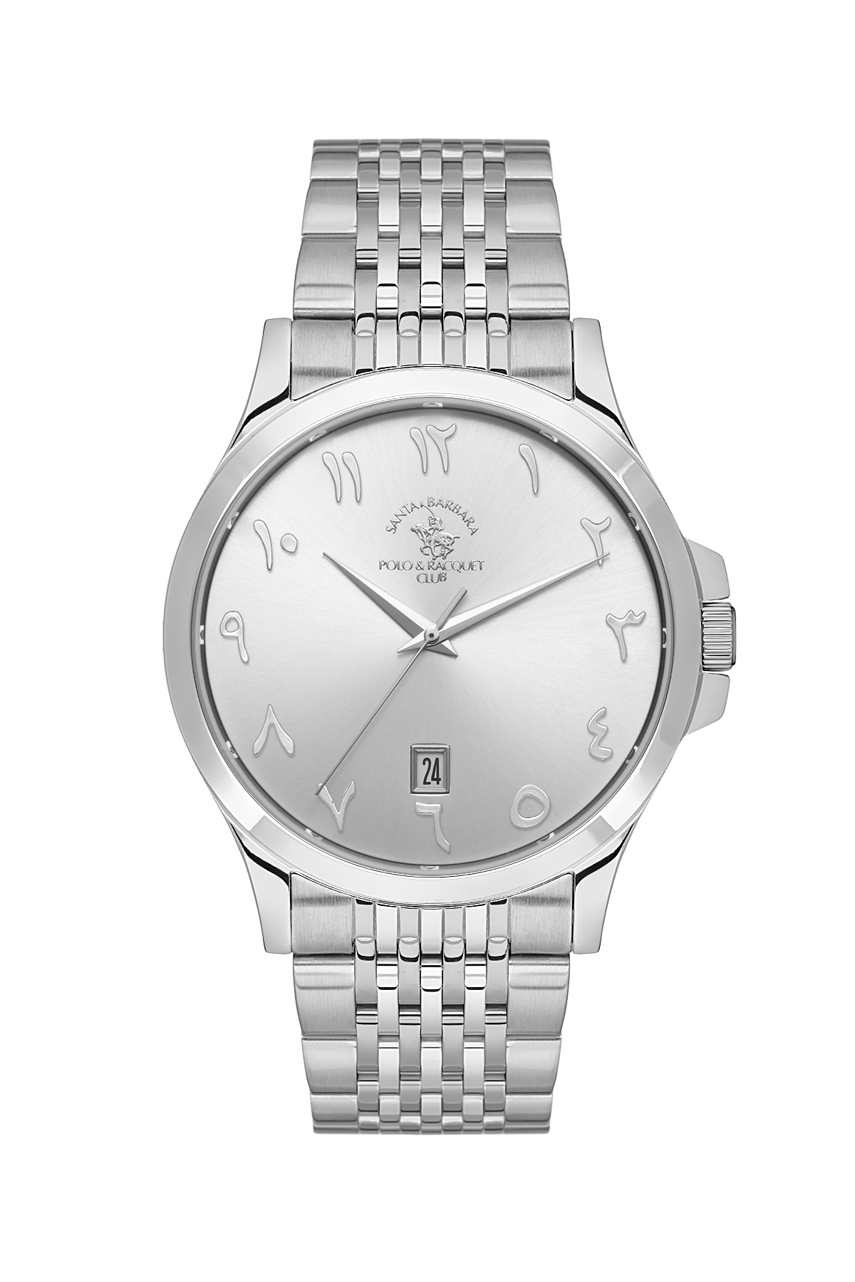 ساعة سانتا برابرا رجالى SILVER DIAL SB.1.10618-7