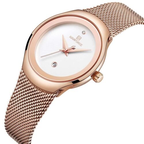 ساعة نافي فورس حريمي NF5004-RG-W