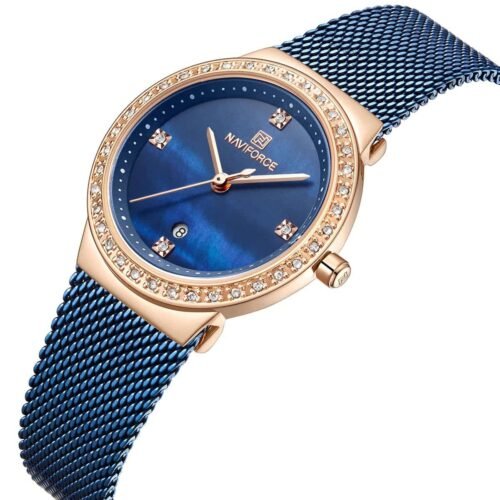 ساعة نافي فورس حريمي NF5005-RG-BE