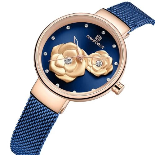 ساعة نافي فورس حريمي NF5013-RG-BE-BE