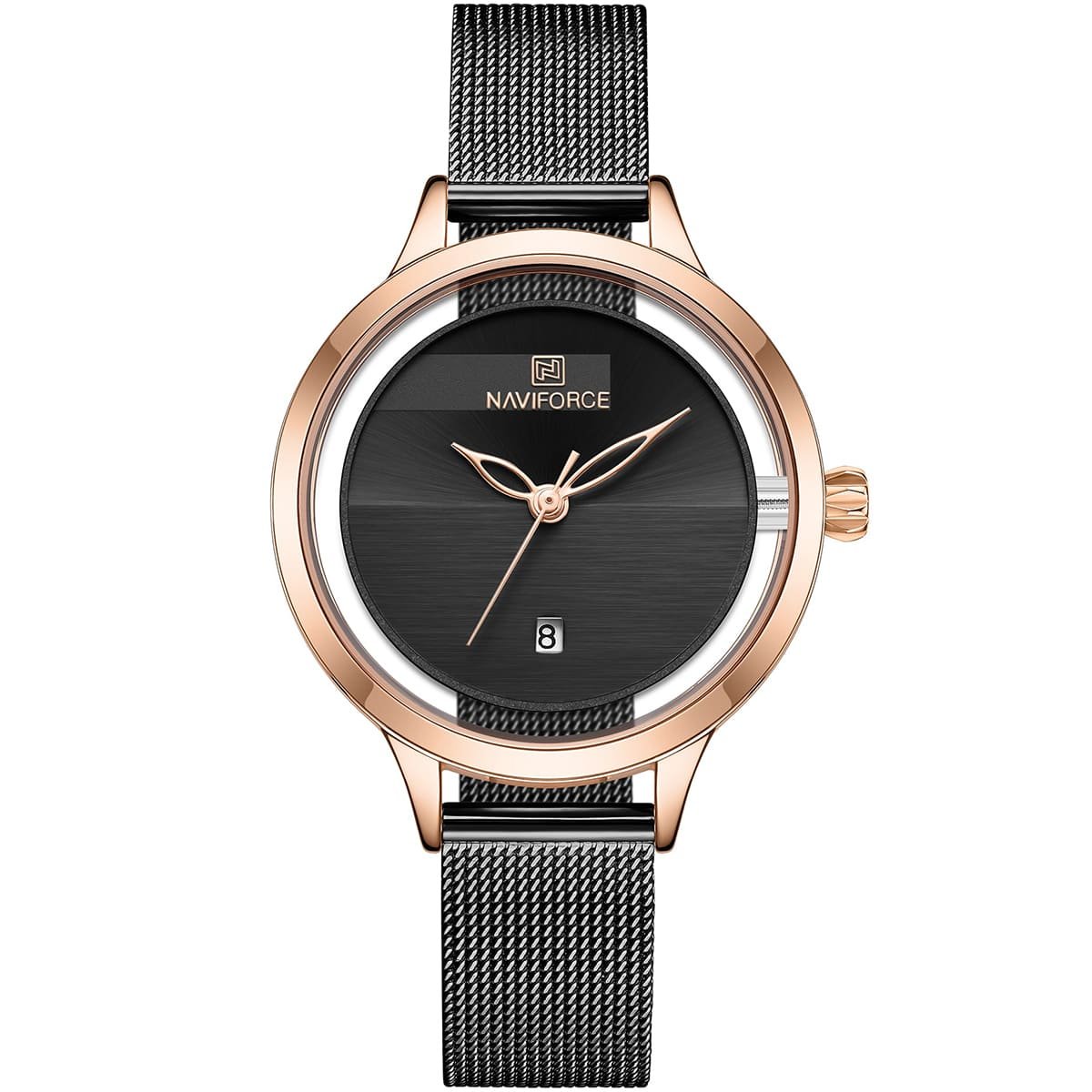 ساعة نافي فورس حريمي NF5014-RG-B