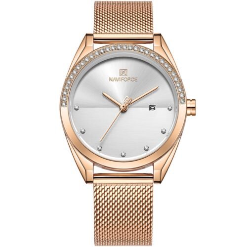 ساعة نافي فورس حريمي NF5015-RG-W
