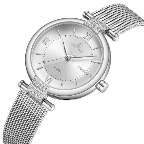 ساعة نافي فورس حريمي NF5019-S-W