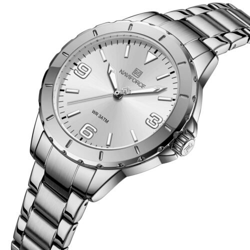 ساعة نافي فورس حريمي NF5022-S-W-S