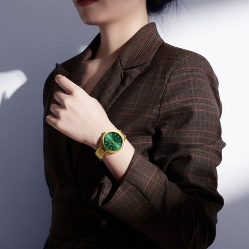 ساعة نافي فورس حريمي NF5025-G-GN