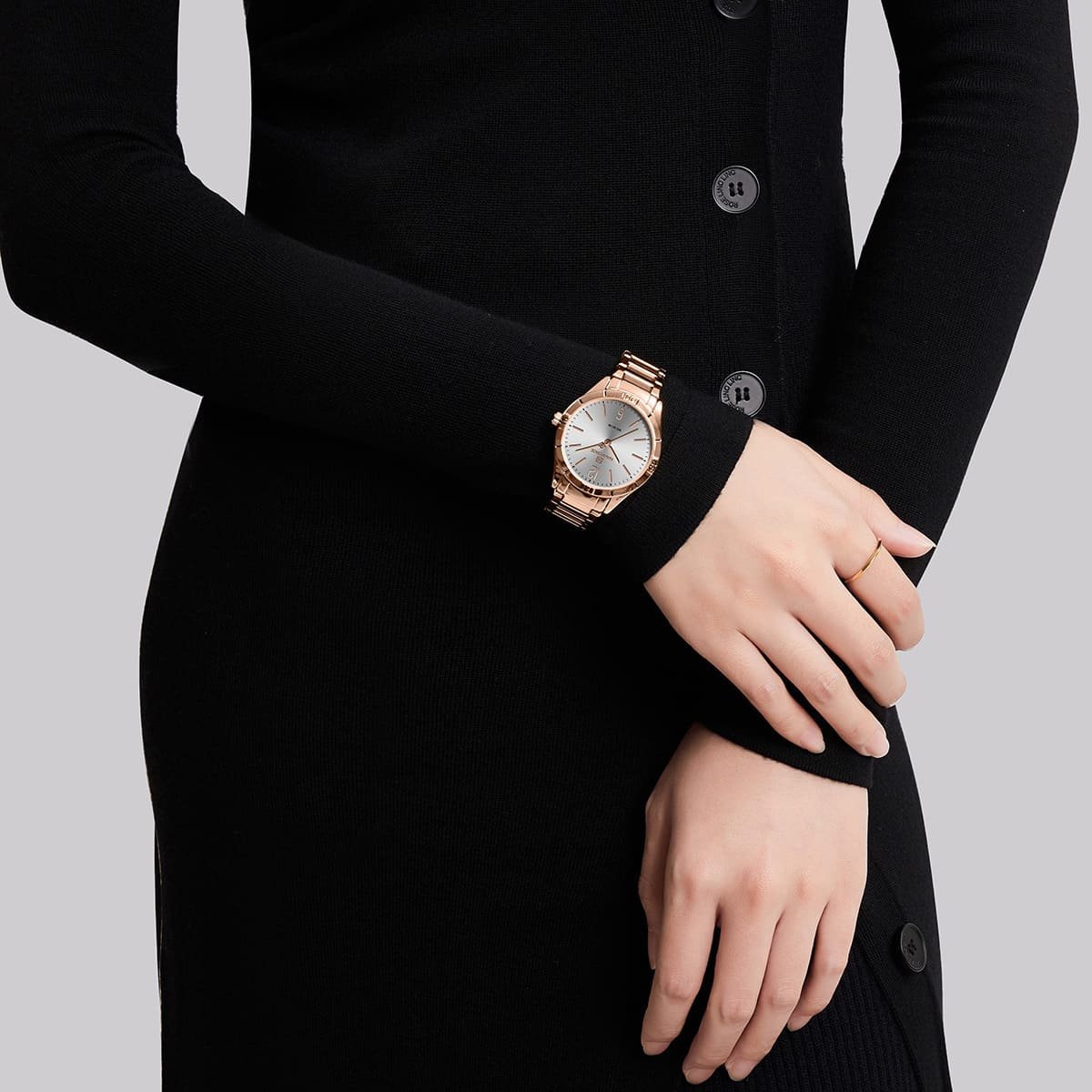 ساعة نافي فورس حريمي NF5029-RG-W