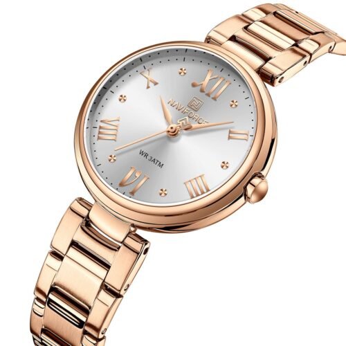 ساعة نافي فورس للنساء NF5030-RG-W