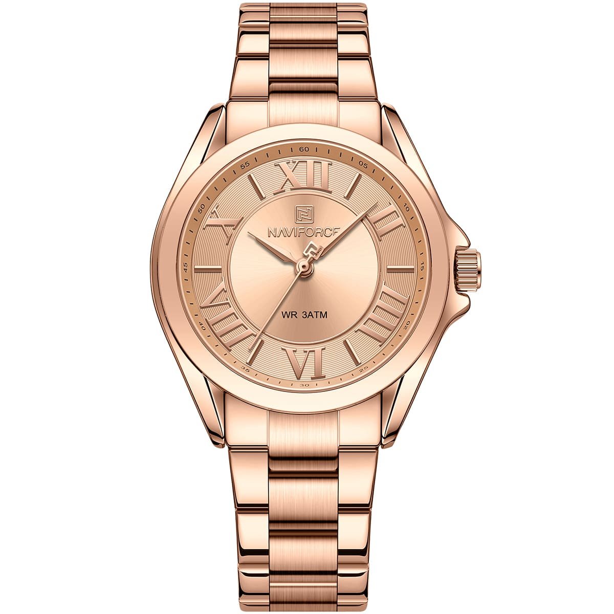 ساعة نافي فورس حريمي NF5037-RG-RG