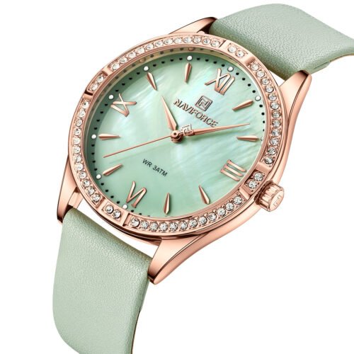 ساعة نافي فورس للنساء NF5038-RG-GN