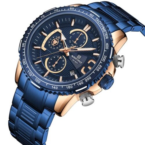 ساعة نافي فورس رجالي NF8017-RG-BE