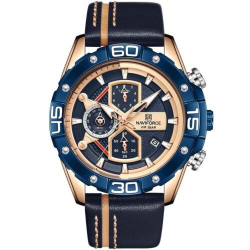 ساعة نافي فورس رجالي NF8018L-RG-BE-BE