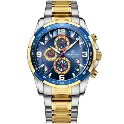 ساعة نافي فورس رجالي NF8020S-G-BE