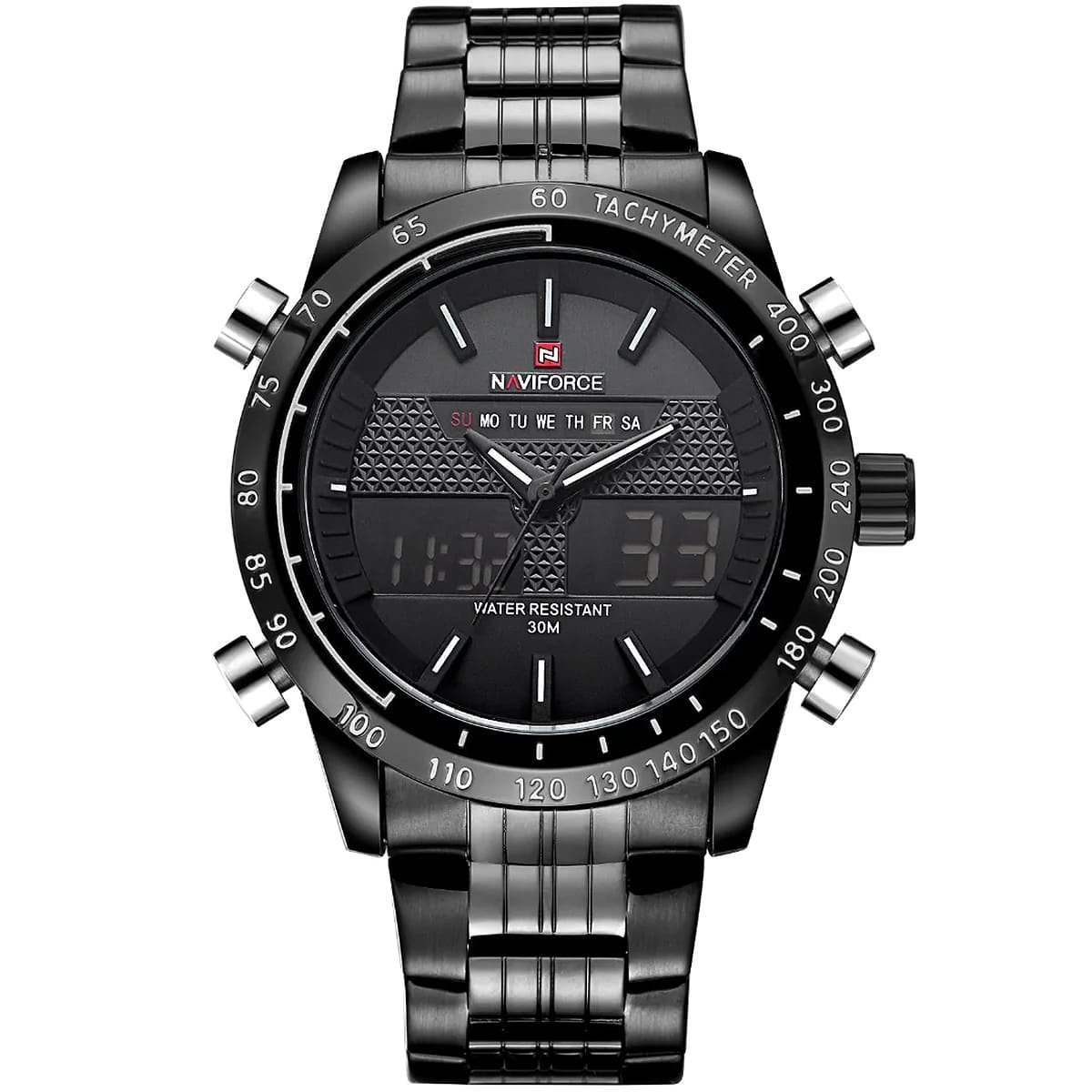 ساعة نافي فورس رجالي NF9024-B-B-W